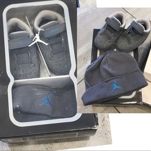 Baby Jordan Shoes and Hat